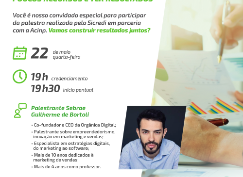 Foto-ACINP e SICREDI realizam palestra sobre inovao, empreendedorismo e marketing