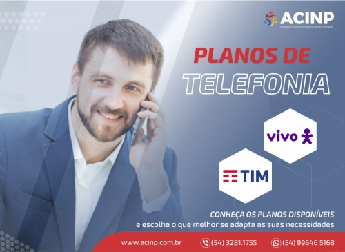 Foto-ACINP oferece planos vantajosos de telefonia mvel e internet para associados