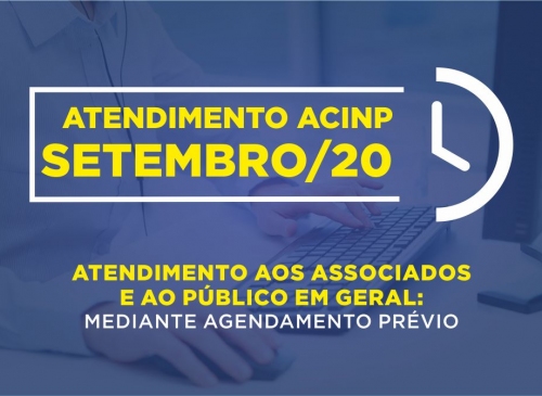 Foto-ACINP mantm atividades presenciais mediante agendamento prvio e com quadro reduzido