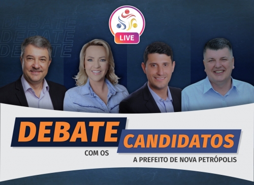 Foto-ACINP promove debate indito entre candidatos  prefeitura de Nova Petrpolis