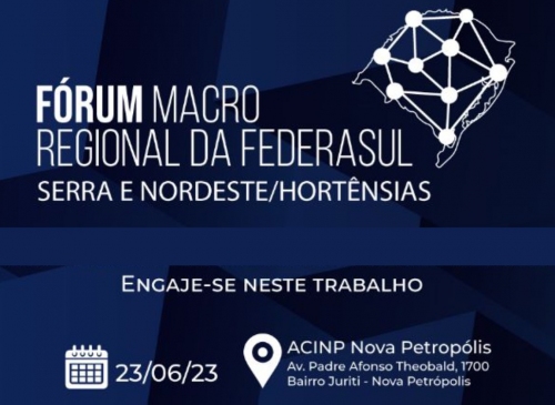 Foto-Esto abertas as inscries para o Frum Macrorregional da FEDERASUL