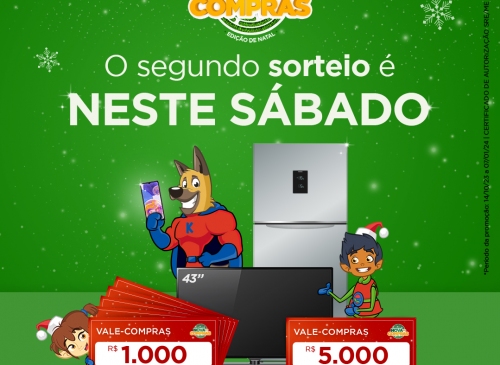 Foto-Nova em Compras 2023 ter seu 2 sorteio neste sbado (2/12)