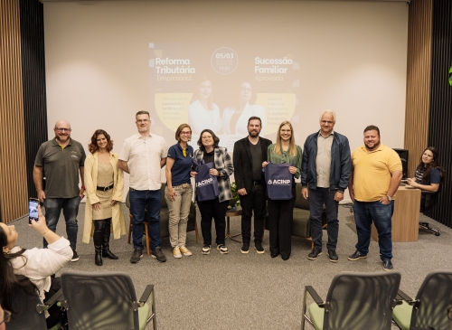 Foto-Ncleo Multissetorial da ACINP rene grande grupo para debater as mudanas da Reforma Tributria e Sucesso Familiar